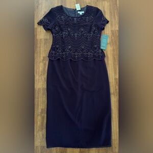 NWT Cold Water Creek plum floral beaded Dress Size 12 
Gorgeous!!